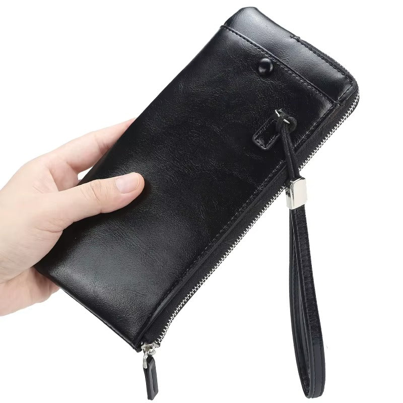 👜 Portefeuille Long Ultra‑Fin (avec poche iPhone)