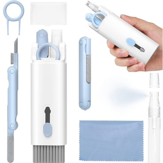 Kit de Nettoyage 7 en 1 – Pour Claviers, Écouteurs & Écrans | Compact & Ultra Efficace